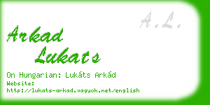 arkad lukats business card
